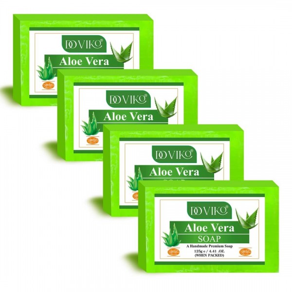 Doviko Aloe Vera Soap Combo - Front - Pack of 4 (500gm)