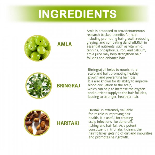 Doviko Organic Amla & Bhringraj Shampoo - Ingredients