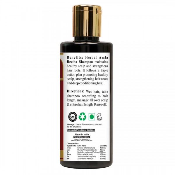 Doviko Natural Amla & Reetha Shampoo - Pack of 2 (420ML) - Back