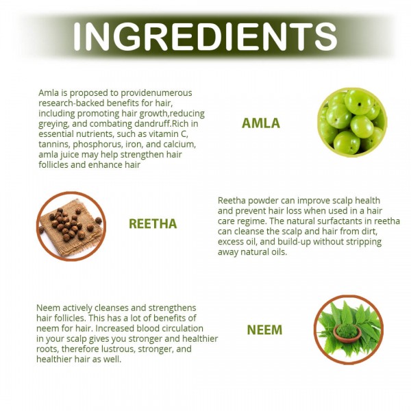 Doviko Natural Amla & Reetha Shampoo - Ingredients