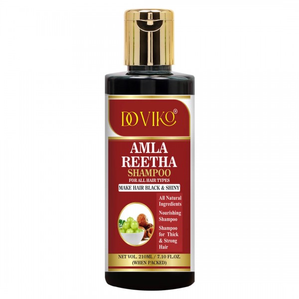 Doviko Natural Amla & Reetha Shampoo - Pack of 1 (210 ML) - Front