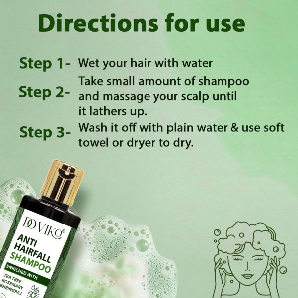 Anti Hair Fall Shampoo - Directions for Use