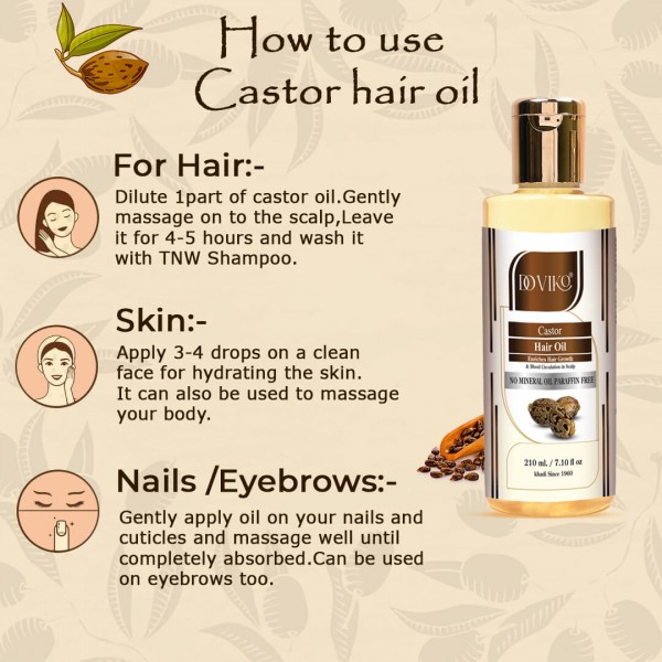 Doviko Castor Hair Oil - How to Use