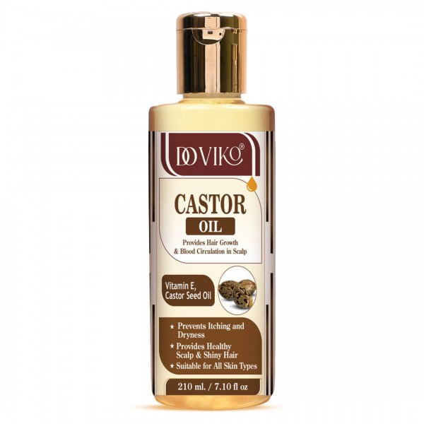 Doviko Pure Castor (Arandi) Hair Oil - Pack of 1 (210 ML) - Front