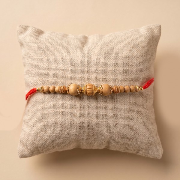 Chandan Rakhi with Dry Fruits - Angle 5