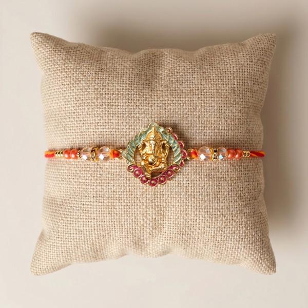 Ganesh Rakhi with Dry Fruits - Angle 4