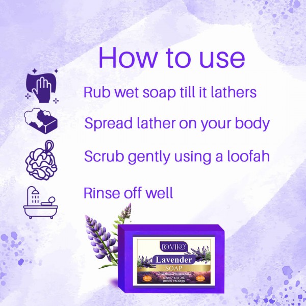 Lavender Soaps - How to Use