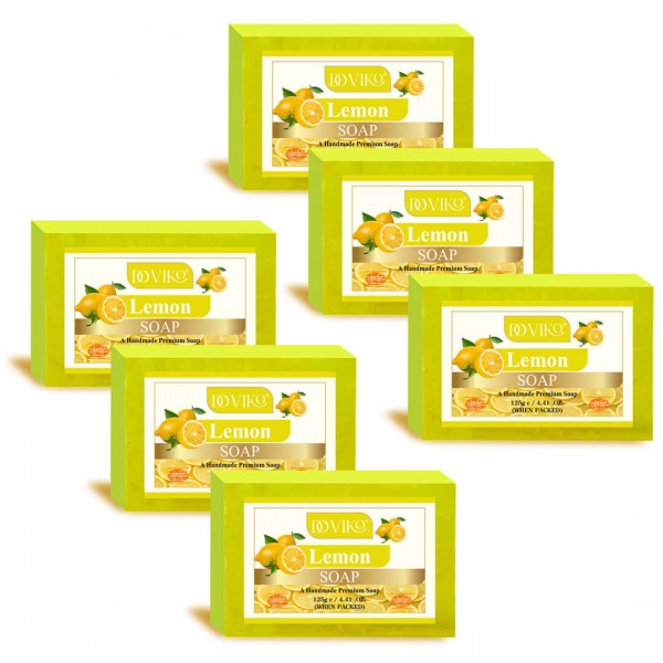 Lemon Soaps - Front - Pack of 6