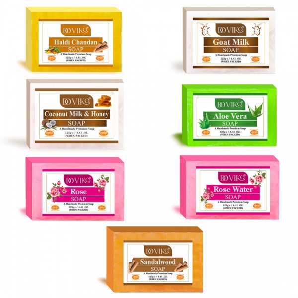 Doviko Handmade & Natural Mix Soaps - Main - Pack of 7