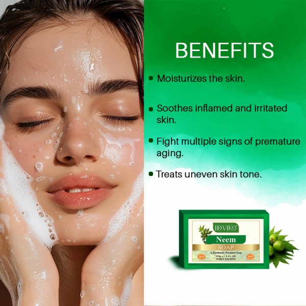 Neem Soaps - Front - Benefits
