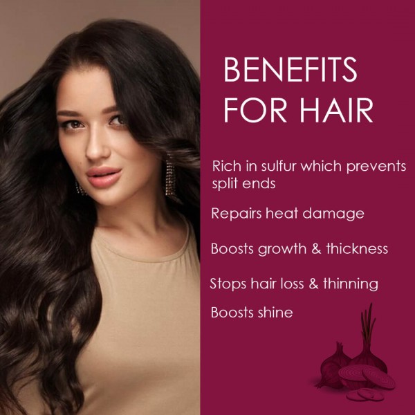 Doviko Natural Onion Hair Oil - Back