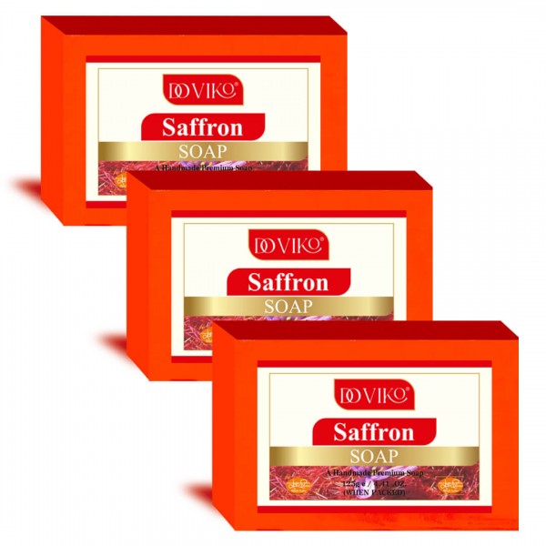 Saffron Soaps - Front - Pack of 3