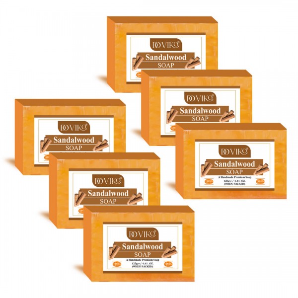 Doviko Handmade & Natural Sandalwood Soap - Main - Pack of 6