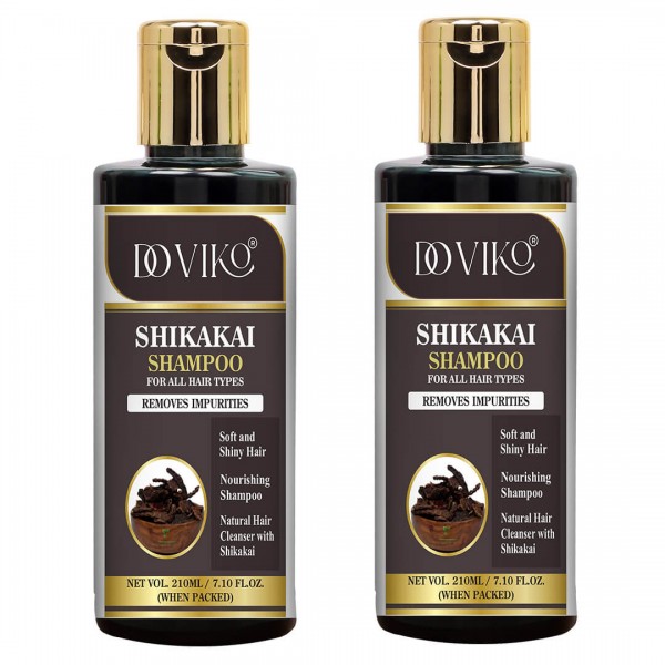 Doviko Natural Shikakai Shampoo - Pack of 2 - Front