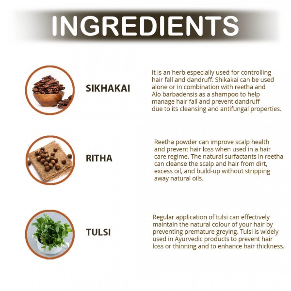 Doviko Natural Shikakai Shampoo - Ingredients