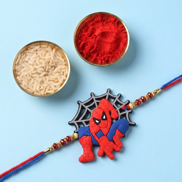 Spiderman Rakhi with Chocolates - Angle 4