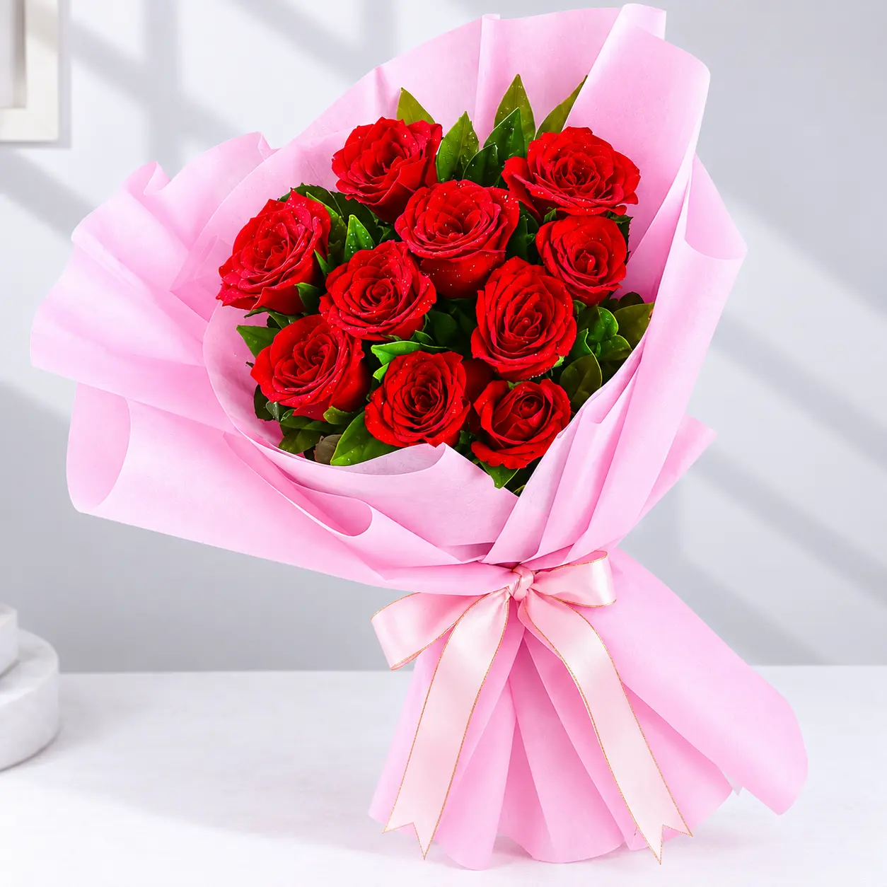 10 Red Roses Bouquet