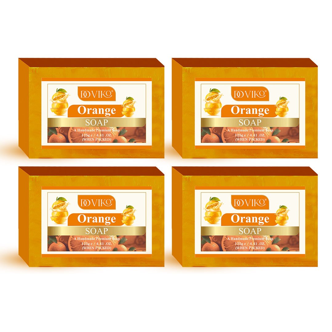 Doviko Natural Cold Pressed Orange Soaps - 4x125g (500g)