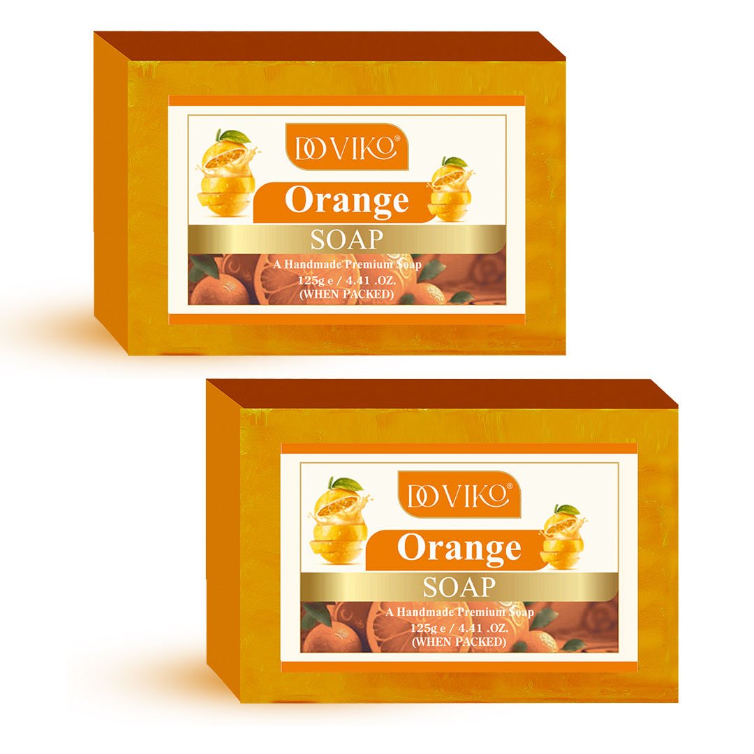 Doviko Natural Cold Pressed Orange Soaps - 2x125g (250g)