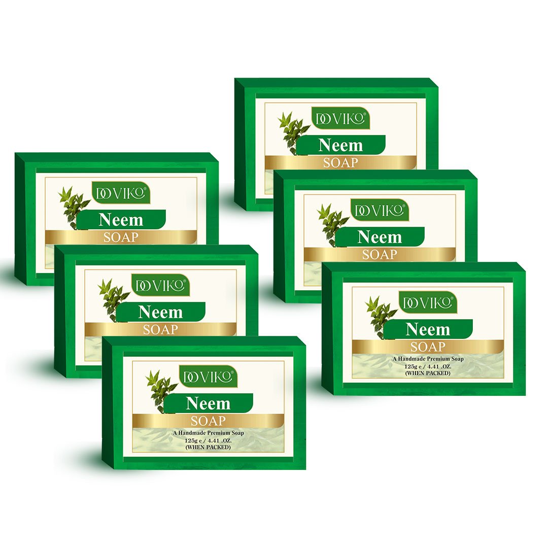 Doviko Pure Organic Neem Bathing Soaps - 6x125g (750g)