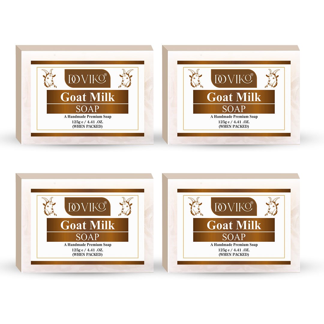 Doviko Goat Milk Soap - Deep Hydration - Pack of 4 (500gm)