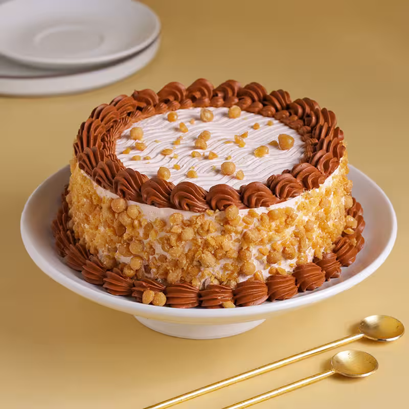 Butterscotch Crunch Delight Cake