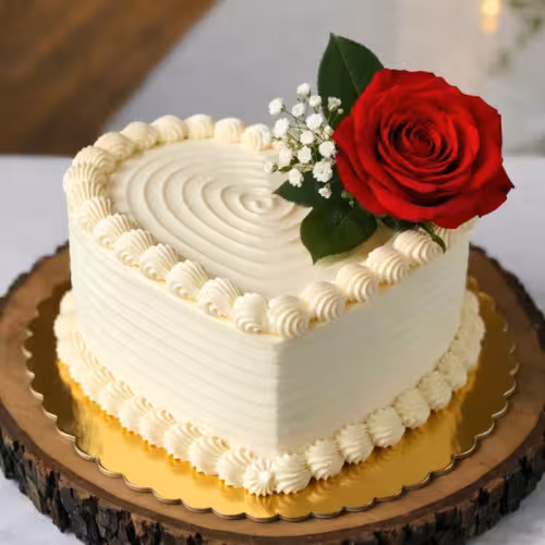 Rose Indulgence Vanilla Cream Cake